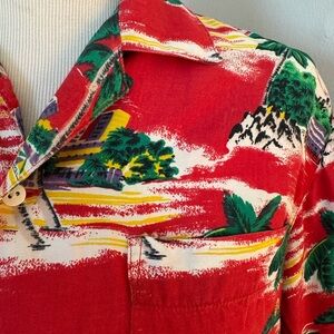 Vintage Hawaiian Print Shirt
